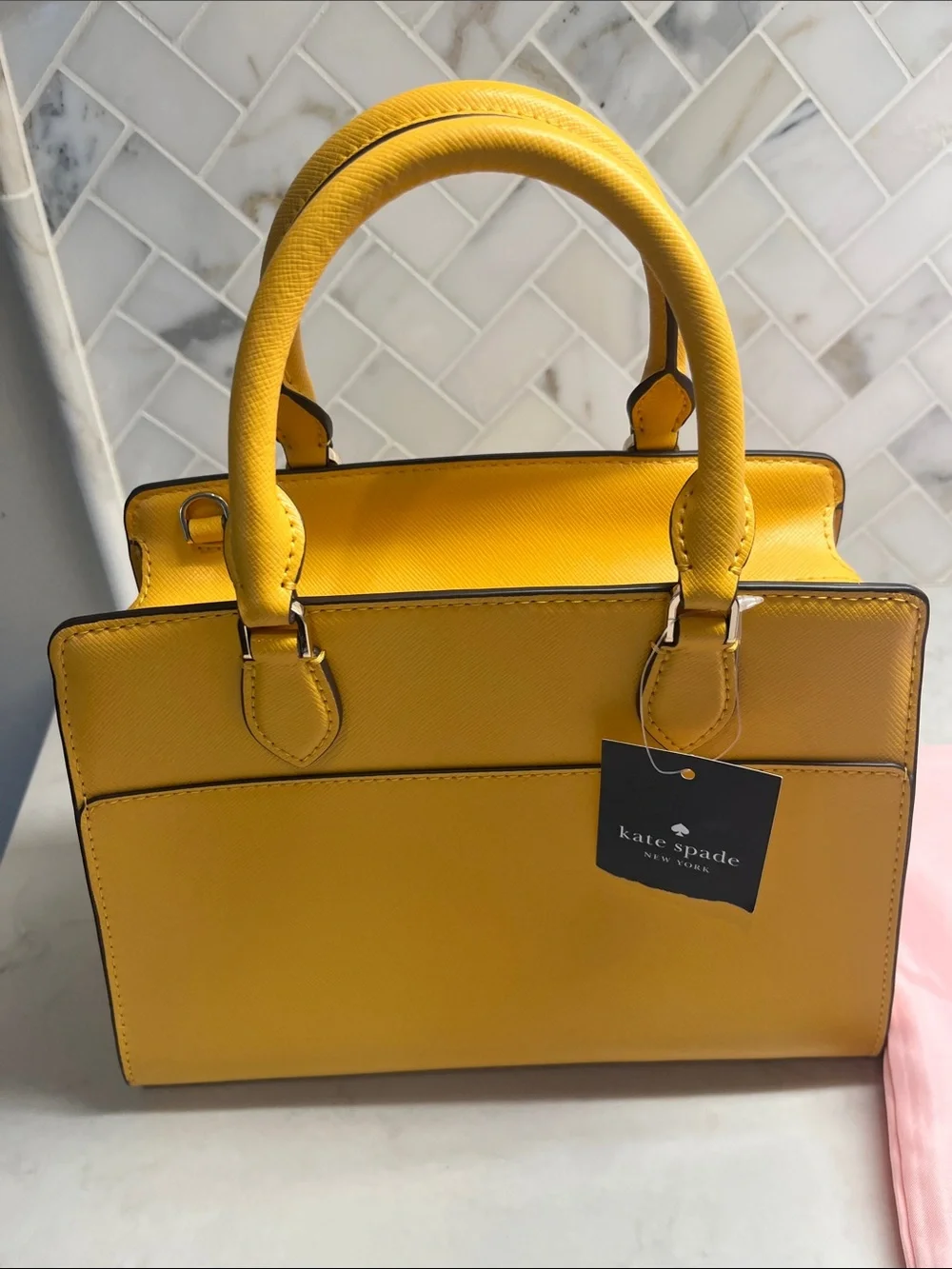 kate spade Small Madison Merigold Leather crossbody with Detachable Strap - Picture 5 of 6